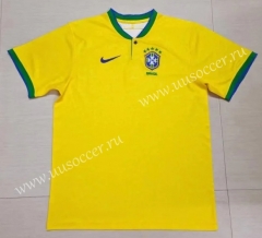 2022-23  World Cup Brazil Home Yellow  Thailand Soccer Jersey AAA