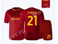 #21 DYBALA（s-4xl）2022-23  AS Roma Home Red Thailand Soccer Jersey AAA-403