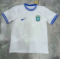 2022-23  World Cup Brazil Away White  Thailand Soccer Jersey AAA-2443