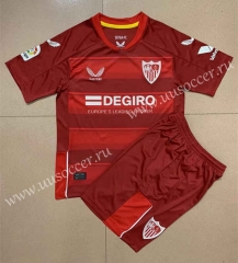 2022-23  Sevilla FC Away Red  Soccer Uniform-AY