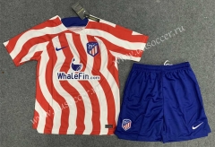 2022-23  Atlético Madrid Home Red&White Soccer Uniform-5526