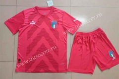 2022-23 Italy Goalkeeper Red  Soccer Uniform-718