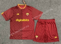 2022-23  Roma  Home Red  Soccer Uniform-5526
