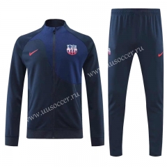 2022-23 Barcelona Royal Blue  Thailand Jacket Uniform-4627