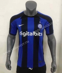2022-23 Inter Milan Home Blue& Black Thailand Soccer Jersey AAA-416