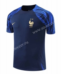 2022-23 France Blue&Black Thailand Soccer Jersey AAA-418