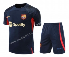 2022-23 Barcelona Dark Blue  Thailand Soccer Jersey Soccer uniform-418