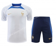 2022-23 France White Thailand Soccer Jersey Soccer uniform-418