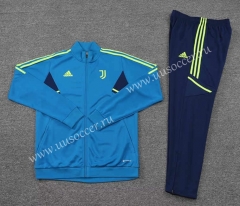 2022-23 Juventus FC Lake Blue Thailand Soccer Jacket Uniform-4627