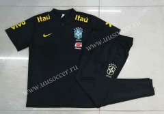 2022-23  Brazil Black Polo Uniform-815