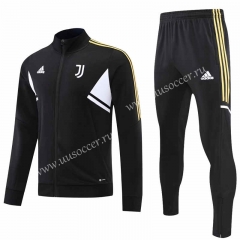 2022-23 Juventus FC Black Thailand Soccer Jacket Uniform-4627