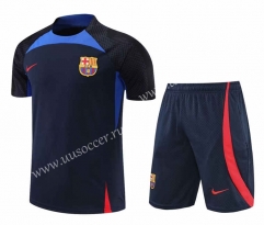2022-23 Barcelona Black& Blue  Thailand Soccer Jersey Soccer uniform-4627