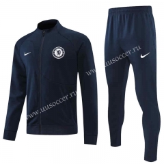 2022-23 Chelsea Black Soccer Thailand Jacket Uniform-4627