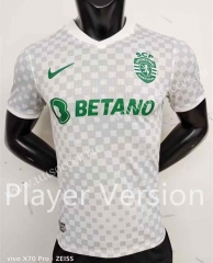 Player version 2022-23  Sporting Clube de Portugal 2nd Away White Thailand Soccer Jersey AAA-5177