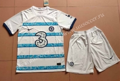 2022-23 Chelsea Away White Soccer Uniform-718