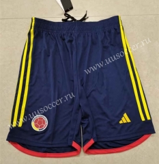 2022-23  Colombia Home Royal Blue Thailand Soccer Shorts-5805