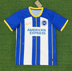 (S-4xl)2022-23 Brighton & Hove Albion Home Blue& White Stripes Thailand Soccer Jersey AAA-403