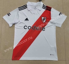 2022-23  CA River Plate Home White Thailand Soccer Jersey AAA-0485