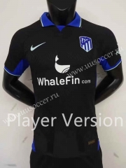 Player version 2022-23 Atletico Madrid Away Black  Thailand Soccer Jersey