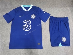 Correct Version 2022-23 Chelsea Home Blue Soccer Uniform-2045