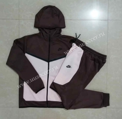 2022-23  Nike Light Pink  Soccer Jacket UniformWith Hat -815