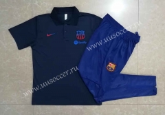 2022-23  Barcelona Royal Blue Polo Uniform-815