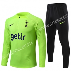 2022-23 Tottenham Hotspur Green Thailand Soccer Tracksuit Uniform-4627