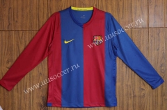 06-07 Retro Version Barcelona Home Red & Blue Thailand LS Soccer Jersey AAA-SL