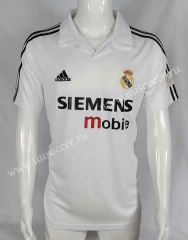 2002-03 Retro Version   Real Madrid Home White  Thailand Soccer Jersey AAA-503
