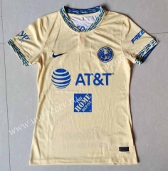 2022-23 Club America Home Yellow Female Thailand Soccer Jersey AAA-912