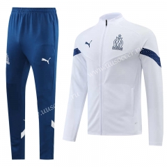 2022-23  Olympique de Marseille White Jacket Uniform-LH