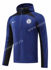 2022-23 Nike Chelsea Blue Trench Coats With Hat-LH