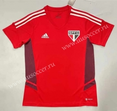 2022-23 Sao Paulo  Red Thailand Soccer Jersey AAA-908