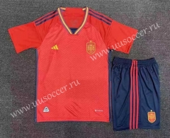 2022-23  Spain  Red Soccer Uniform-SJ