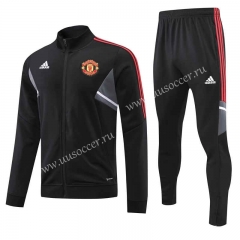 2022-23 Manchester United  Black  Thailand Soccer Jacket Uniform-4627
