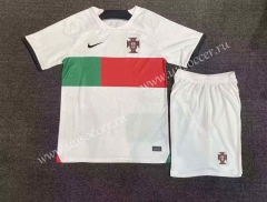 2022-23 Portugal White Soccer Uniform-SJ