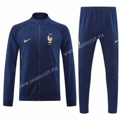 2022-23 France Royal Blue Thailand Soccer Jacket Uniform-4627
