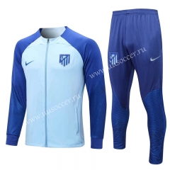 2022-23 Atletico Madrid Light Blue Thailand Soccer Jacket Uniform-815