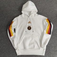 2022-23  Germany White    Thailand Tracksuit Top With Hat-CS