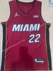 75th anniversary NBA Miami Heat Red  #22 Jersey-1380