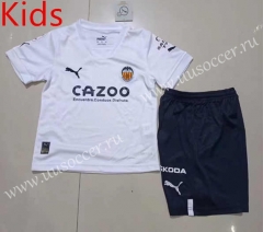 2022-23  Valencia  Home White Kid/Youth  Soccer Uniform-507