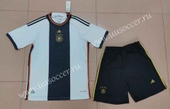 2022-23  Germany Home Black&White  Soccer Uniform-718