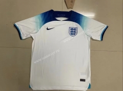 (s-4xl)2022-23   England Home Blue& White  Thailand Soccer Jersey AAA