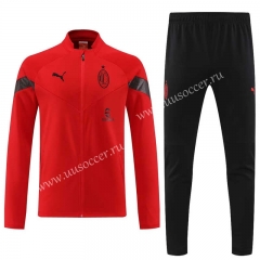 2022-23 AC Milan Red  Soccer Jacket Uniform-4627