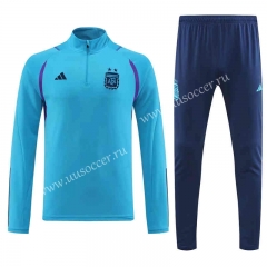 2022-23  Argentina Sky Blue  Thailand Soccer Tracksuit Uniform-4627