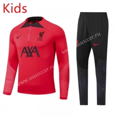 2022-23 liverpool Red Kids/Youth Soccer Tracksuit-GDP