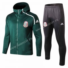 2022-23 Mexico  Green  Thailand Soccer Jacket Uniform With Hat-815