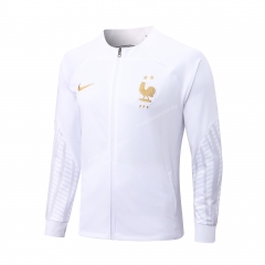 2022-23 France White Thailand Soccer Jacket -815