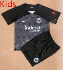 2022-23 Eintracht Frankfurt Away Black&Grey kids Soccer Uniform-AY