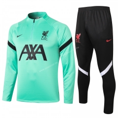 2020-2021 Liverpool Green  Thailand Soccer Tracksuit Uniform-815